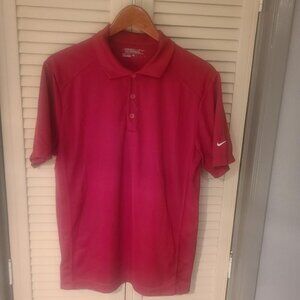 Nike Golf Dri-Fit Cardinal Red Men's Polo Shirt Medium